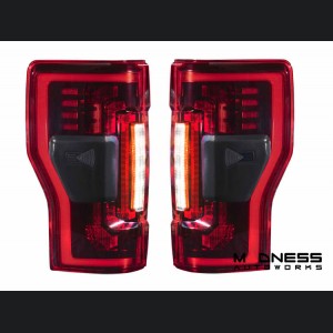 Ford Super Duty LED Tail Lights - XB Series - Morimoto - Red